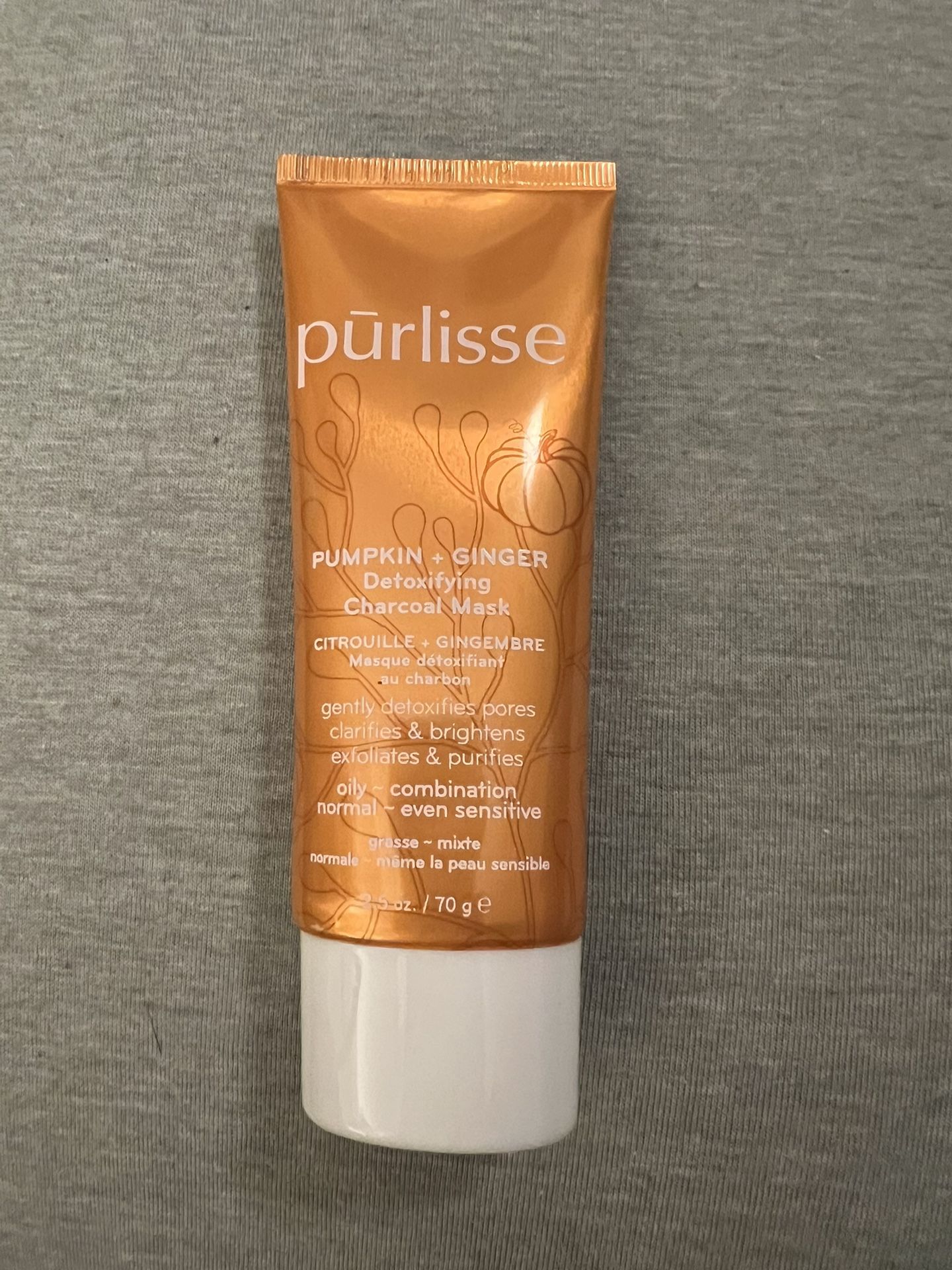 Purlisse Pumpkin + Ginger Detoxifying Charcoal Mask