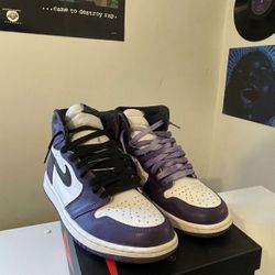 Jordan 1 Court Purple 