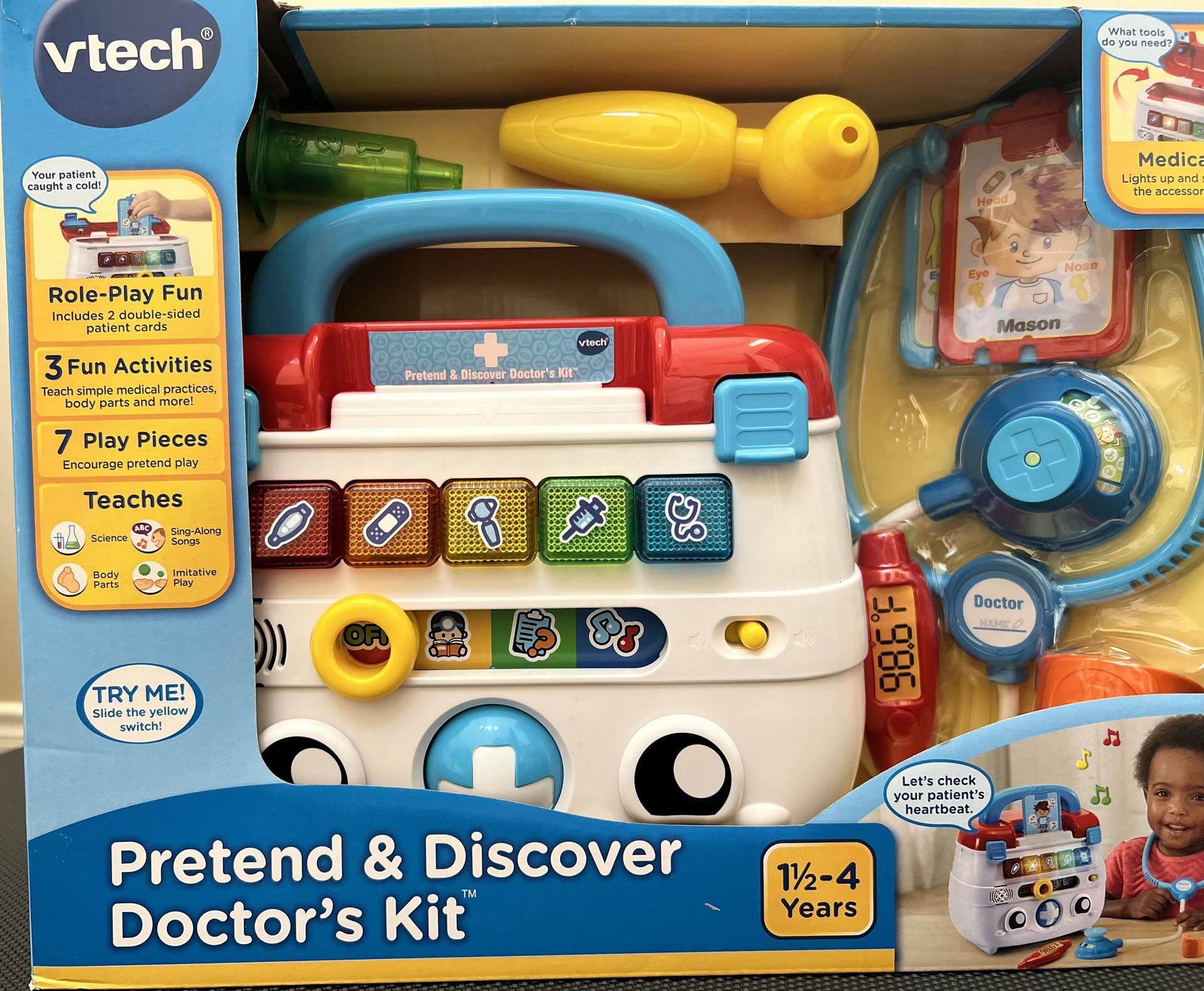 NEW V-TECH Pretend & Discover Doctor Kit