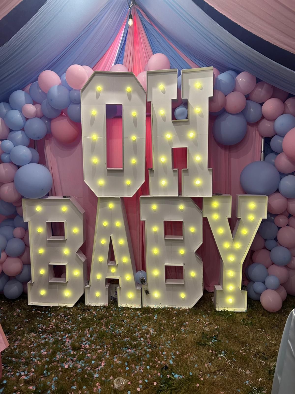 Letters For Gender Reveal Or Baby Shower