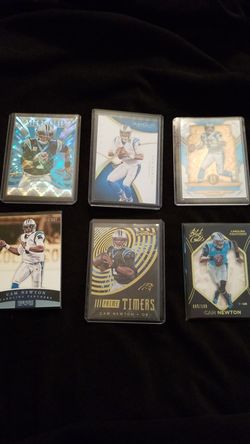 Cam Newton Carolina Panthers lot of 6 Trading Cards