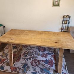 Farmhouse Style Walnut Dining Table
