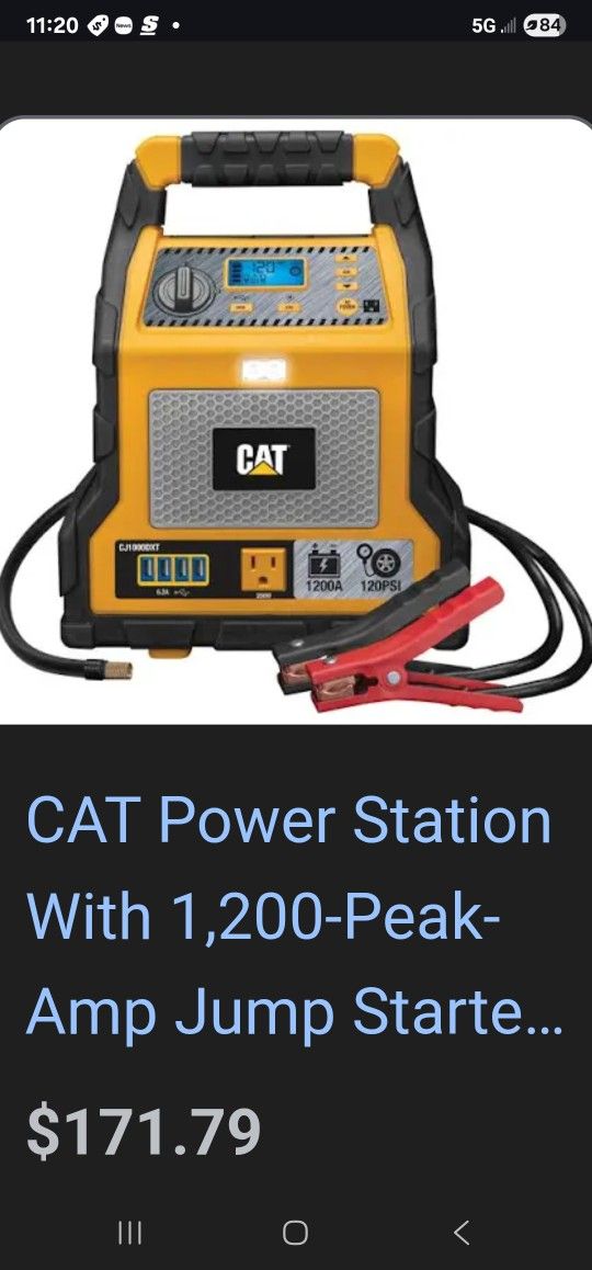 Cat Portable Car Jump Start 1200peak