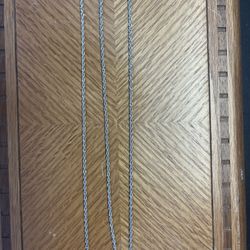 24” Silver Rope Chain 