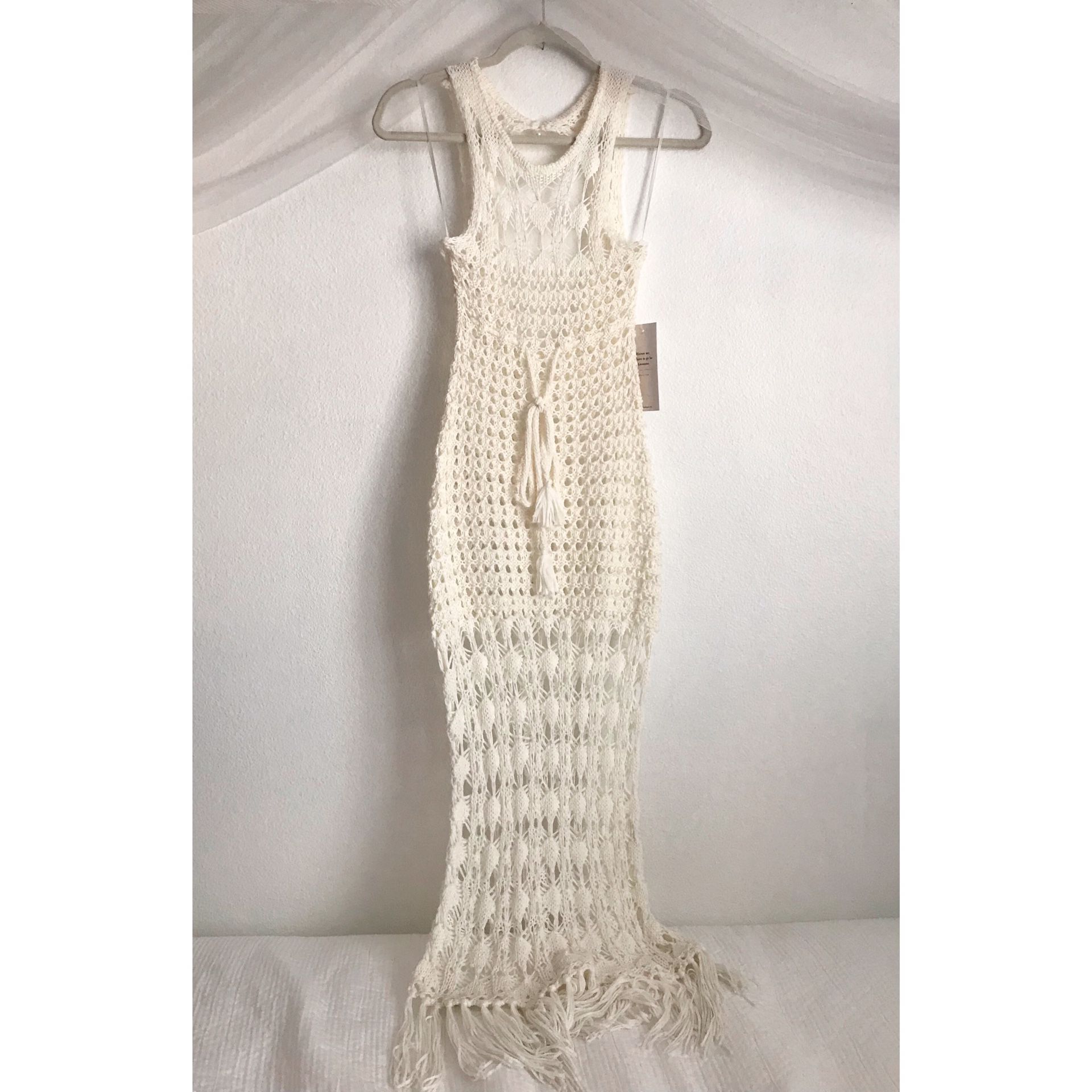 Crochet Mermaid Maxi Dress Size S