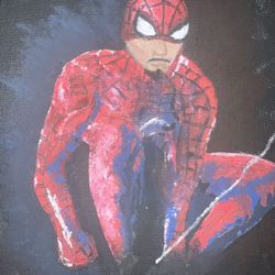 Mexican Spider Man Painting 