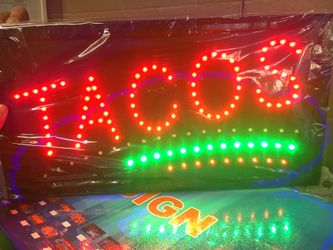 Taco sign with multiple functions
