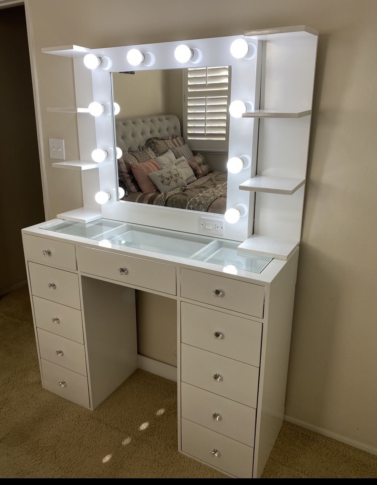 Vanity Makeup Vanity Desk With Vanity Mirror 