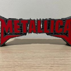 Metallica 3D Printed Logo Desk Stand