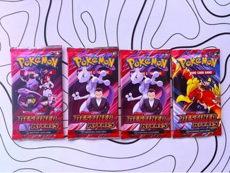 4 Pokémon Destined Rivals Packs