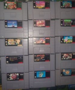 SNES GAME LOT 100$