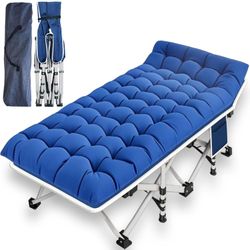 Camping Cot with Comfortable Mattress Cots, Folding Cot Heavy Duty Home Camping Nap Vacation Outdoor