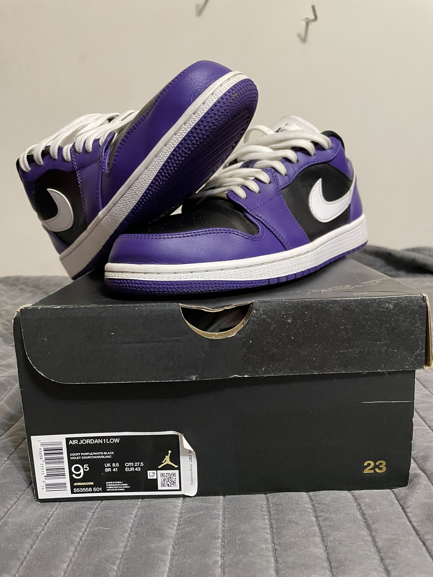 Jordan 1 Low Court Purple for Sale in Hardy, VA - OfferUp