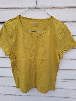 J. Crew Short Sleeve Crewneck Tee - Mustard