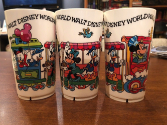 Walt Disney World Cup # 9, 10, 11 Deka Plastics Inc of Elizabeth NJ ~ ALL 3 Cups