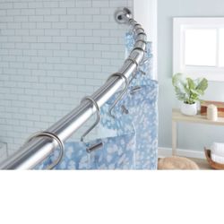 Shower Curtain Pole Curved Used