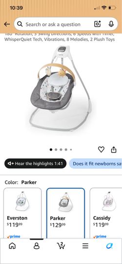 Baby swing