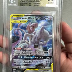 Pokemon Mewtwo mew Tag Team BGS9.5