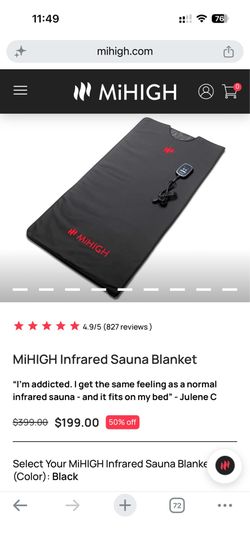 MiHIGH Infrared Sauna Blanket — Used, Fully Functional
