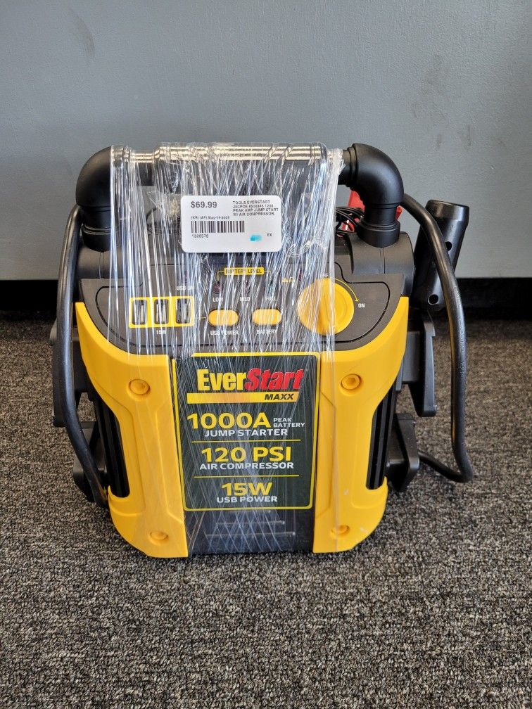 EverStart Maxx Jump Starter & Air Compressor – 1000A, 120 PSI