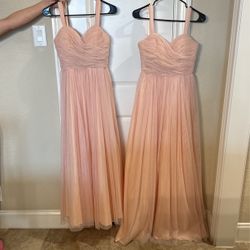 Long Dress Blush Pink 2 Dresses Size Small And X-Small