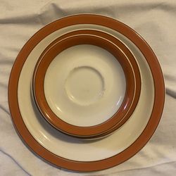 Vintage sterling vinifield ohio usa e-10 3 Sizes Of Plate