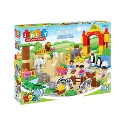 Jdlt Building Blocks Happy Zoo Ages 3 And 115 pieces