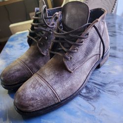 Dolce &Gabbana Brown Horseskin Leather Men's Ankle Boots  Size US 8