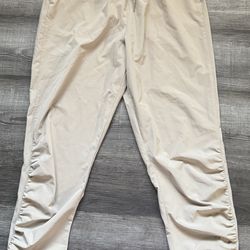 Halston Women’s Beige Jogger Pants – Size M