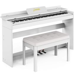 LAGRIMA Digital Piano with Bench, 88 Key Electric Piano for Beginner/Adults with Padded Piano Bench For Sale $155