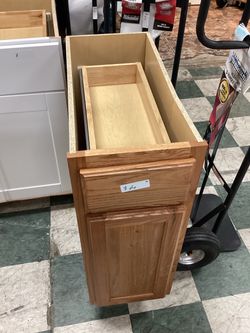 Oak Base Kitchen Cabinet with Drawer