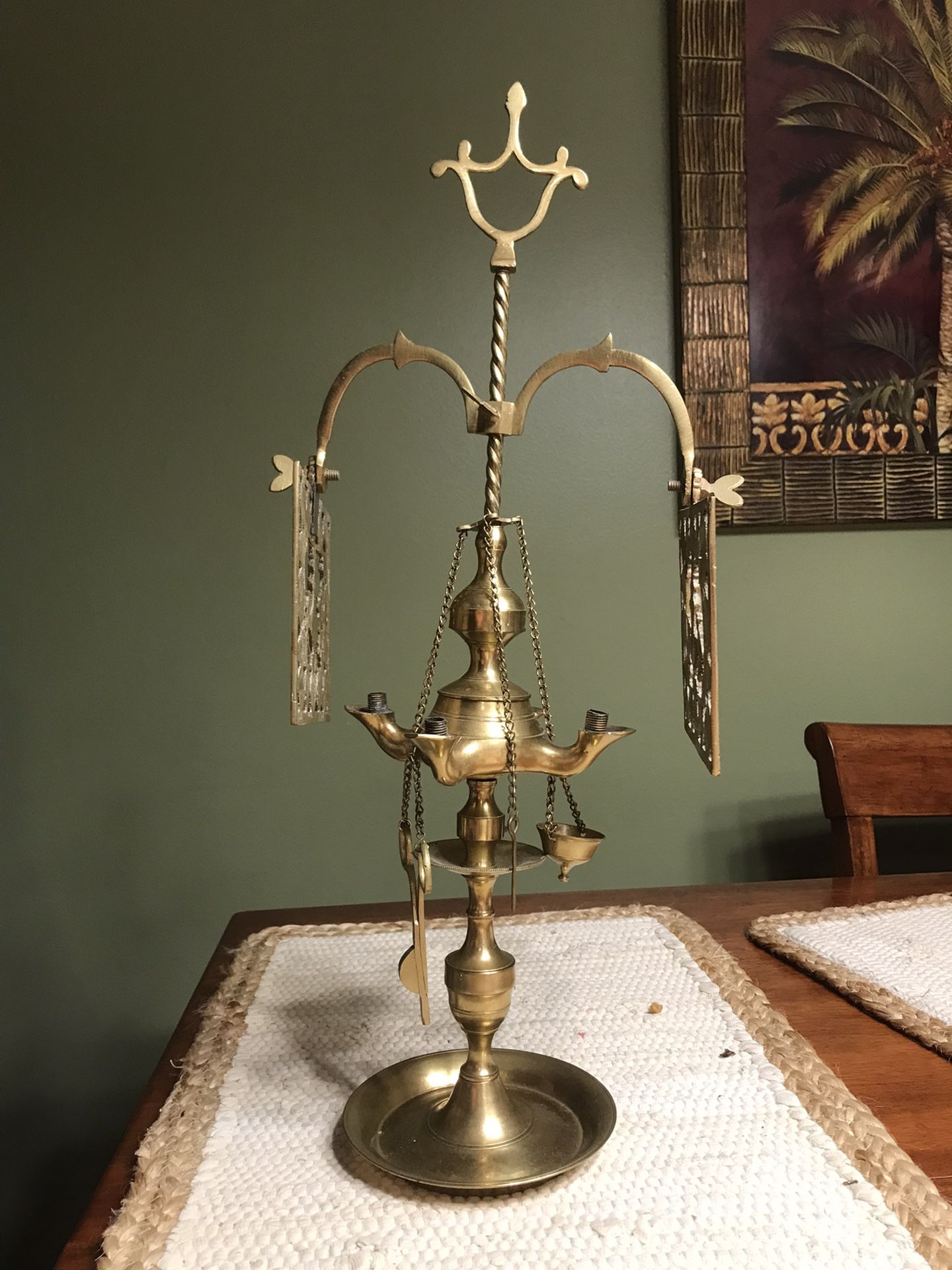 Vintage Spanish Oil Lamp