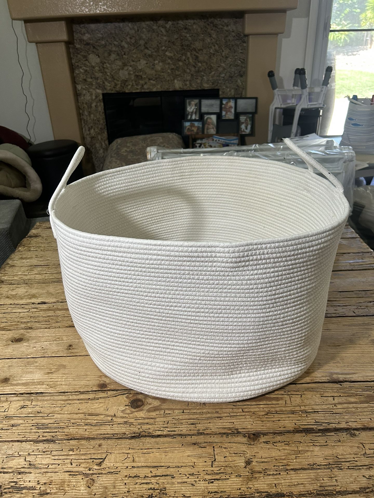 Ivory Woven Basket