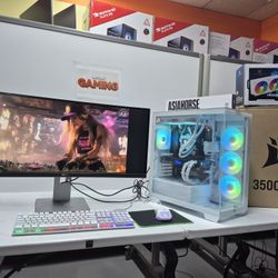 Corsair Gaming Computer Mega-Setup W 34Inch ULTRAWIDE CURVED 2K QHD Monitor +75games 
