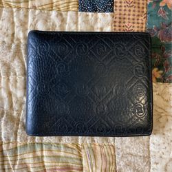 Black leather wallet