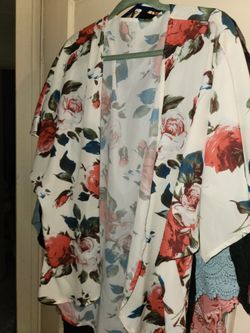 LOOK AT PICTURES WOMENS SHAW/COVER/LIGHT COVER  BLOUSE $10 each or $30 for all 7