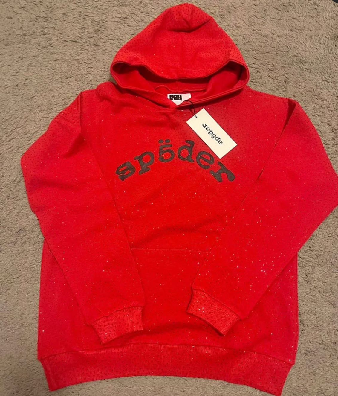 Red Vvs Sp5der Hoodie
