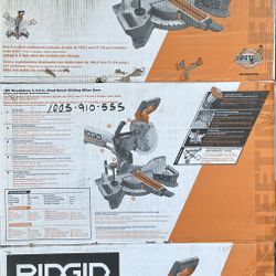 Rigid 18 V 7 1/4 Dual Bevel Sliding Miter Saw