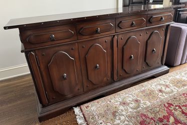 Custom Wooden Sideboard Storage Cabinet Drawers 4 Door