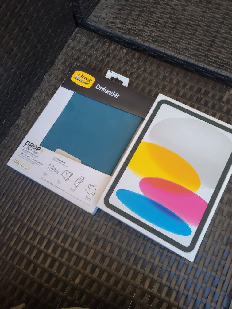Ipad 10th Gen 64GB W/ New Otter Box Defense Case