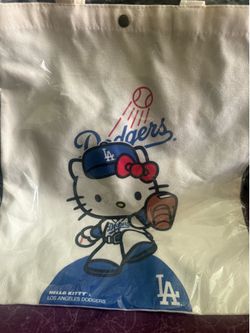 Dodgers Hello Kitty canvas tote