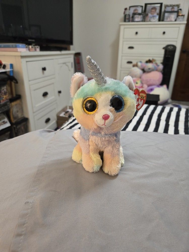 New. Type. Beanie Boos. Heather The Unicorn Cat.