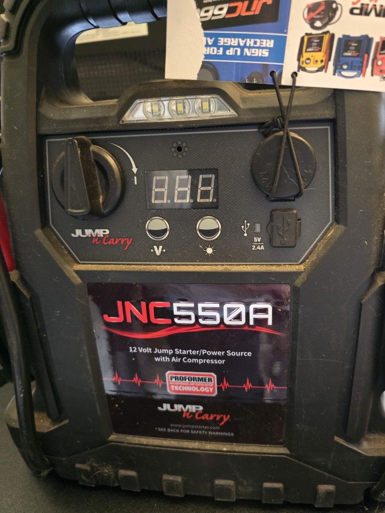 12 Volt Jump Start, Power Source, Air Compressor