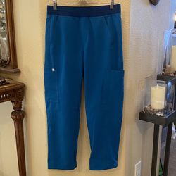 FIGS Women Blue Technical Collection Cargo Scrub Pants Size Small Short
