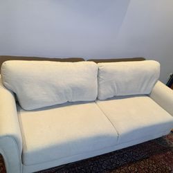 Off-white loveseat/sofa