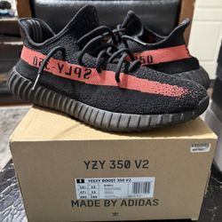 Yeezy Boost Red Stripe Size 12.5 