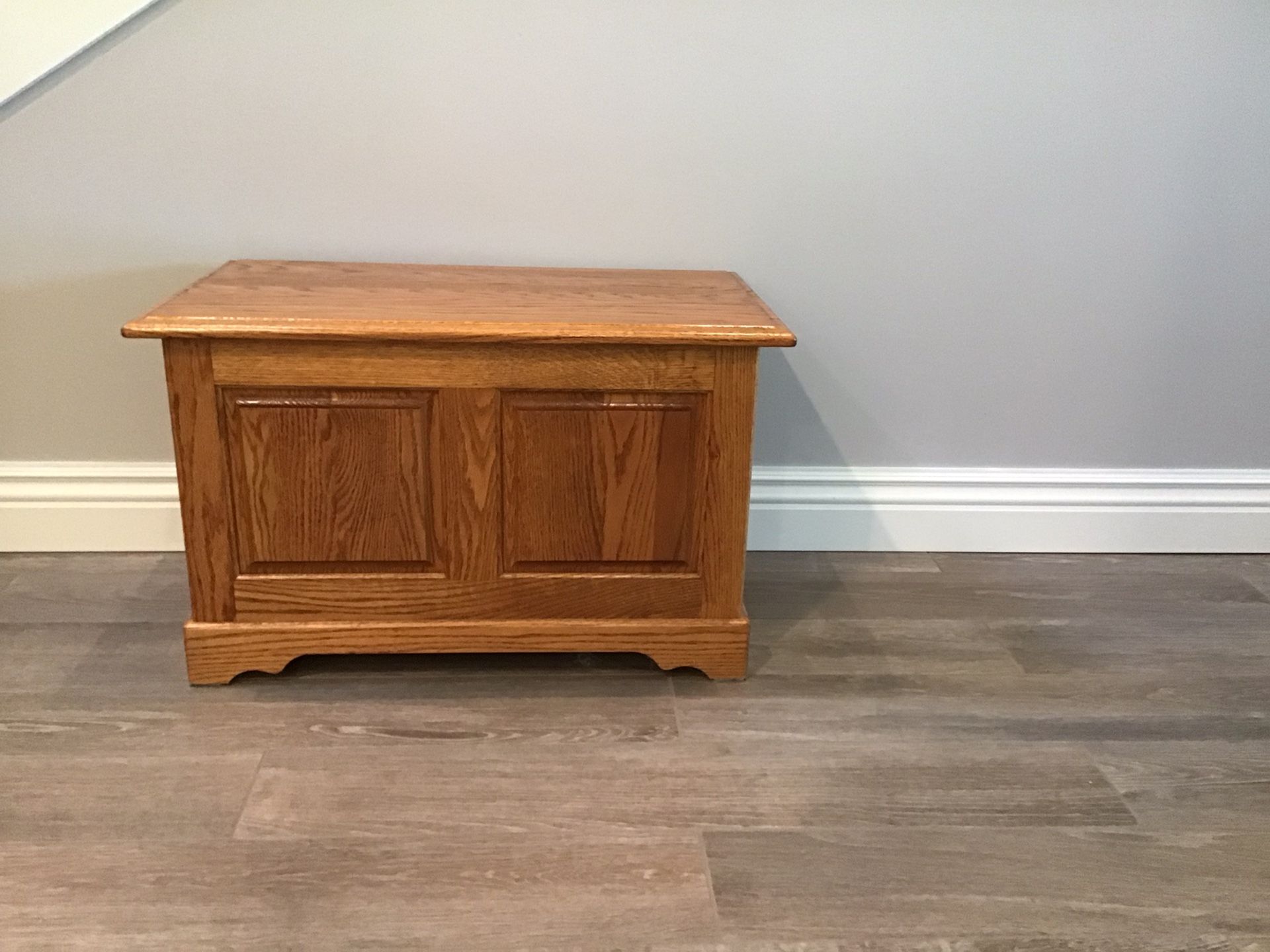 Oak Raised Panel Storage Chest Bench Cedar Lined Conestoga Cedar, Inc.
