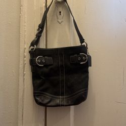 Black Coach Shoulder Bag 