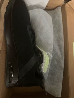 Black Low-Top Sneaker with Air Cushion Sole