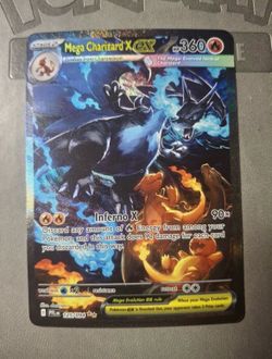 Mega Charizard X EX 125/094 Phantasmal Flames Holo SIR